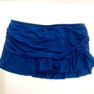 Kenneth Cole reaction swim wear blue skirt with panty NWT